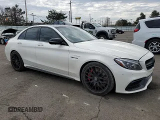 2016 Mercedes-Benz C 63 S AMG with VIN 55SWF8HB3GU165855, listed as a Copart auction lot 50780375 with 65,480 mi miles and Clean Title. Bid and sale history available at carsss.com. Image 4.