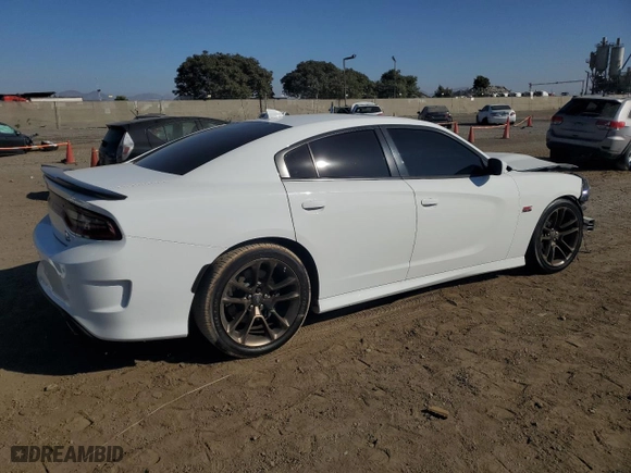 2020 Dodge Charger Scat Pack with VIN 2C3CDXGJ6LH107292, listed as a Copart auction lot 75531044 with 35,379 mi miles and Salvage Title. Bid and sale history available at carsss.com. Image 3.