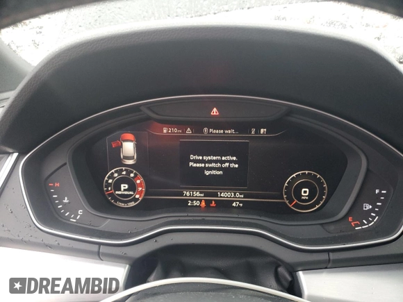 2018 Audi SQ5 Premium Plus with VIN WA1A4AFY4J2108522, listed as a Copart auction lot 43449595 with 76,156 mi miles and Salvage Title. Bid and sale history available at DreamBid. Image 9.