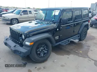 2019 Jeep Wrangler Unlimited Sport S with VIN 1C4HJXDG9KW653488, listed as a IAAI auction lot 42275297 with Not provided miles and . Bid and sale history available at DreamBid. Image 19.