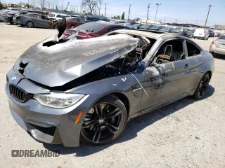 2015 BMW M4 with VIN WBS3R9C52FK333207, listed as a Copart auction lot 46253963 with 0 mi miles. Bid and sale history available at carsss.com. Image 1.