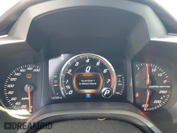 2019 Chevrolet Corvette Grand Sport 2LT with VIN 1G1YY2D70K5124895, listed as a Copart auction lot 50049485 with 14,736 mi miles and Salvage Title. Bid and sale history available at carsss.com. Image 9.