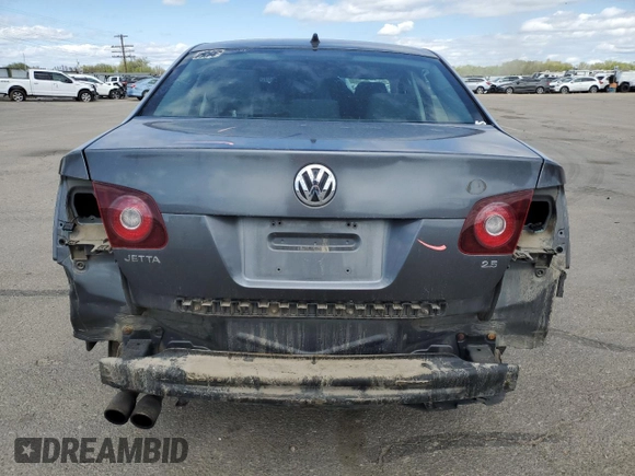 2009 Volkswagen Jetta S with VIN 3VWJM71K59M007776, listed as a Copart auction lot 53959525 with 190,557 mi miles and Salvage title. Bid and sale history available at DreamBid. Image 6.