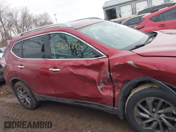 2016 Nissan Rogue SV with VIN 5N1AT2MV0GC783337, listed as a IAAI auction lot 41641993 with 136,084 mi miles and . Bid and sale history available at DreamBid. Image 13.