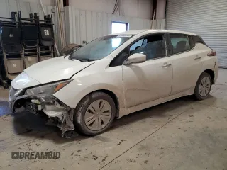 2022 Nissan LEAF S with VIN 1N4AZ1BV8NC563785, listed as a Copart auction lot 45876735 with 35,284 mi miles and Salvage Title. Bid and sale history available at DreamBid. Image 1.