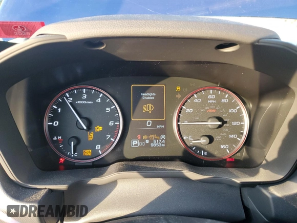 2024 Subaru Impreza RS with VIN JF1GUHJC0R8340375, listed as a Copart auction lot 78351804 with 9,853 mi miles and Salvage Title. Bid and sale history available at carsss.com. Image 9.