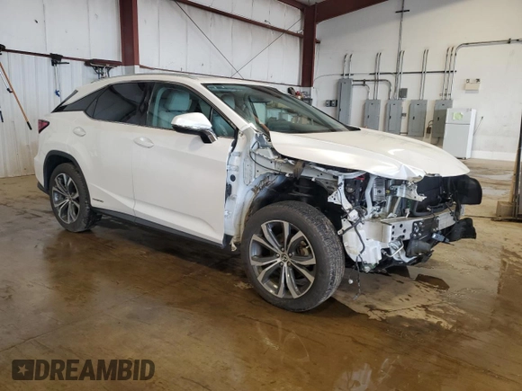 2020 Lexus RX 450h with VIN 2T2HGMDA0LC056485, listed as a Copart auction lot 57323285 with 41,762 mi miles and Salvage title. Bid and sale history available at DreamBid. Image 4.