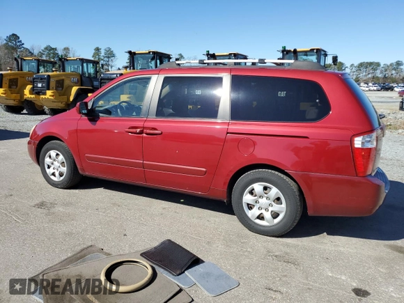 2008 Kia Sedona LX with VIN KNDMB233986211364, listed as a Copart auction lot 48524445 with 148,762 mi miles and Non Repairable. Bid and sale history available at carsss.com. Image 2.