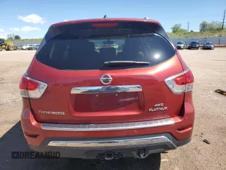 2014 Nissan Pathfinder S with VIN 5N1AR2MM1EC687297, listed as a Copart auction lot 57609195 with 212,280 mi miles and Clean title. Bid and sale history available at DreamBid. Image 6.