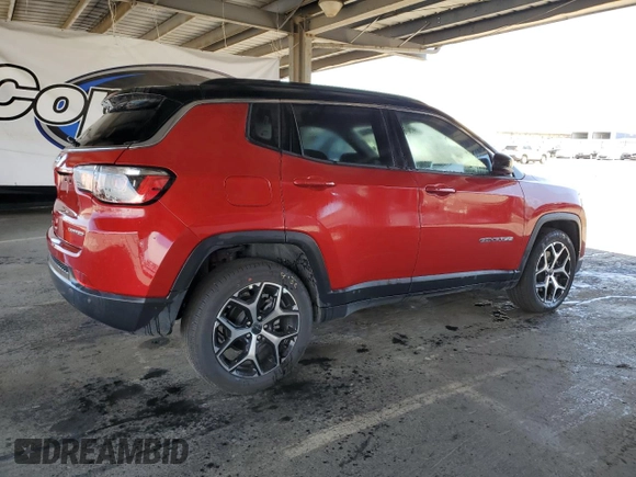 2025 Jeep Compass Limited с VIN 3C4NJDCN8ST550456, выставлен на аукционе Copart как лот 64238505 с пробегом 10 306 миль миль и Списание • Salvage title. История ставок и продаж доступна на DreamBid. Изображение 3.