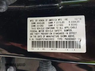 2017 Acura TLX Technology with VIN 19UUB1F57HA004932, listed as a IAAI auction lot 42184002 with 123,982 mi miles and . Bid and sale history available at DreamBid. Image 9.
