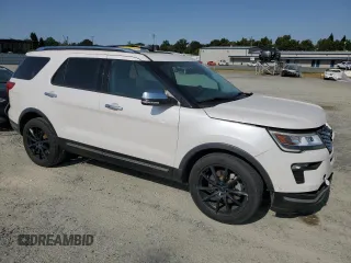 2018 Ford Explorer Platinum with VIN 1FM5K8HT8JGB32408, listed as a Copart auction lot 59819545 with 128,045 mi miles and Salvage title. Bid and sale history available at DreamBid. Image 4.