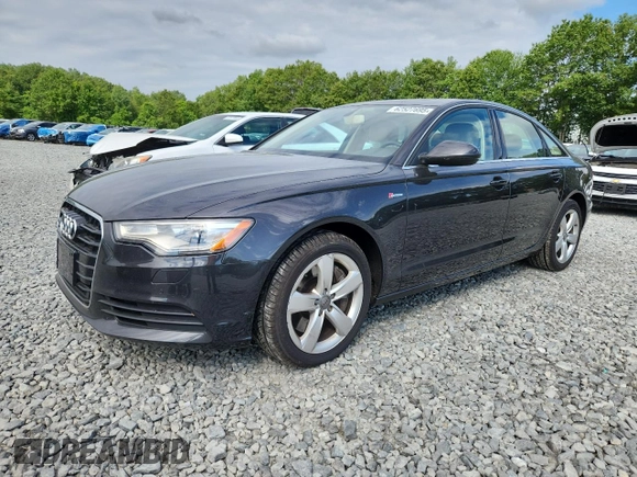 2012 Audi A6 Premium Plus with VIN WAUGGAFC6CN054165, listed as a Copart auction lot 62527695 with 55,592 mi miles and Clean title. Bid and sale history available at DreamBid. Image 1.