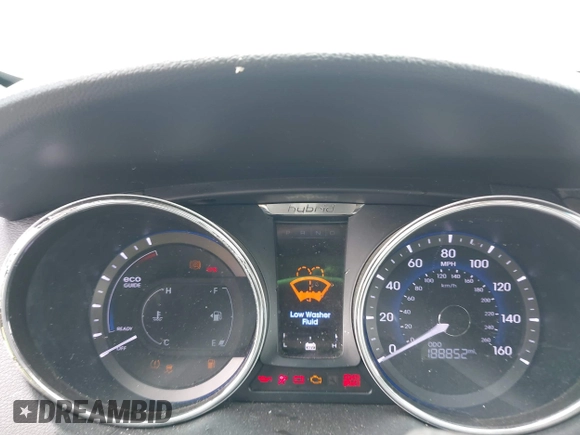 2012 Hyundai Sonata Hybrid with VIN KMHEC4A45CA054605, listed as a IAAI auction lot 42045509 with 188,852 mi miles and . Bid and sale history available at DreamBid. Image 7.