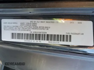 2009 Subaru Legacy Special with VIN 4S3BL616397222204, listed as a Copart auction lot 59924045 with 162,026 mi miles and Salvage title. Bid and sale history available at DreamBid. Image 12.
