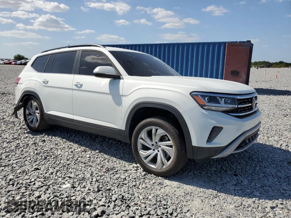 2023 Volkswagen Atlas SE with VIN 1V2HR2CA6PC531607, listed as a Copart auction lot 54721435 with 21,132 mi miles and Salvage title. Bid and sale history available at DreamBid. Image 4.
