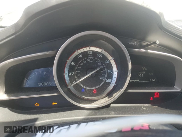 2015 Mazda 3 i Sport with VIN JM1BM1K70F1244649, listed as a Copart auction lot 55648035 with 106,085 mi miles and Salvage Title. Bid and sale history available at DreamBid. Image 9.
