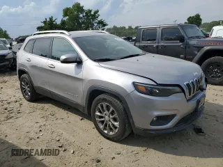 2020 Jeep Cherokee Latitude Plus with VIN 1C4PJLLB9LD625987, listed as a Copart auction lot 55484324 with 67,452 mi miles and Salvage Title. Bid and sale history available at carsss.com. Image 4.