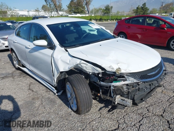 2015 Chrysler 200 Limited with VIN 1C3CCCAB2FN743877, listed as a IAAI auction lot 42000812 with 70,222 mi miles. Bid and sale history available at carsss.com. Image 1.