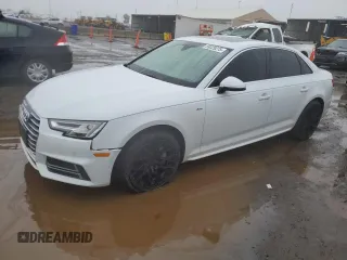 2017 Audi A4 Premium Plus with VIN WAUENAF40HN025998, listed as a Copart auction lot 59329275 with 118,007 mi miles and Salvage title. Bid and sale history available at DreamBid. Image 1.