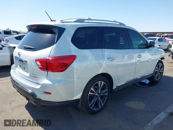 2017 Nissan Pathfinder SL with VIN 5N1DR2MM5HC623801, listed as a IAAI auction lot 42142474 with 110,175 mi miles and . Bid and sale history available at DreamBid. Image 4.