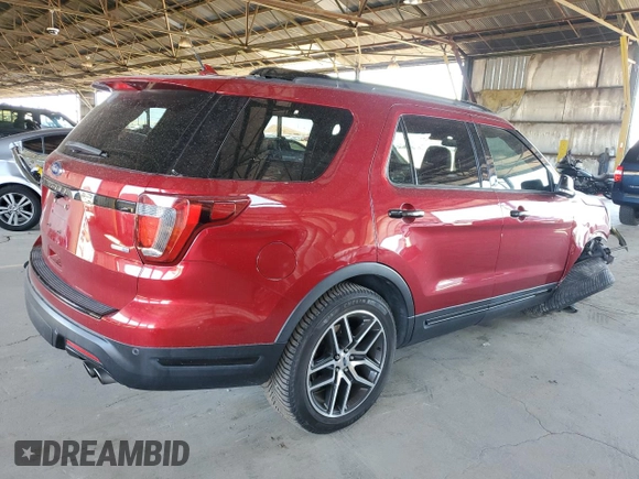 2018 Ford Explorer Sport z VIN 1FM5K8GT3JGC00616, wystawiony jako Copart lot #57311245 z przebiegiem 79 228 mil mil oraz Szkoda całkowita • Salvage title. Historia ofert i sprzedaży dostępna na DreamBid. Obrazek 3.
