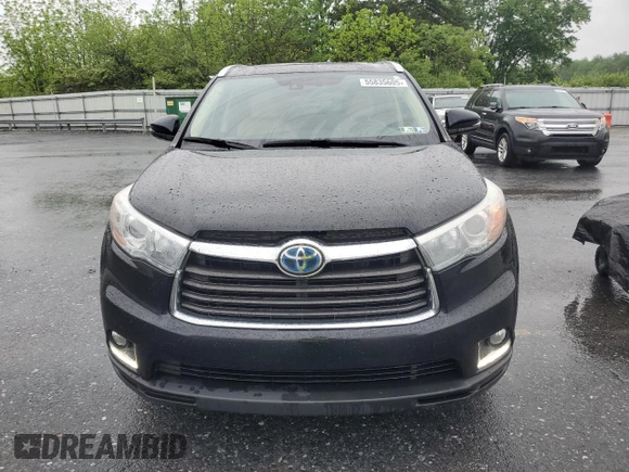 2015 Toyota Highlander Limited with VIN 5TDDCRFH9FS011045, listed as a Copart auction lot 55835605 with 160,639 mi miles and Salvage title. Bid and sale history available at DreamBid. Image 5.