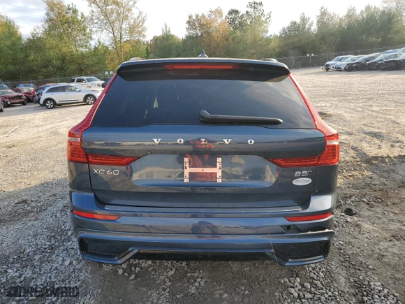 2024 Volvo XC60 Plus Dark Theme with VIN YV4L12RL5R1744782, listed as a Copart auction lot 82366034 with 22,864 mi miles and Salvage Title. Bid and sale history available at carsss.com. Image 6.