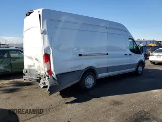 2024 Ford Transit Cargo with VIN 1FTBR3U89RKA32219, listed as a Copart auction lot 43834925 with 11,691 mi miles and Salvage title. Bid and sale history available at DreamBid. Image 3.