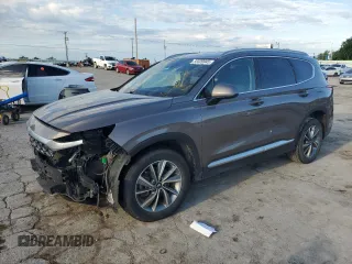 2019 Hyundai Santa Fe SEL Plus z VIN 5NMS33AD0KH053299, wystawiony jako Copart lot #55529945 z przebiegiem 136 294 mil mil oraz Szkody całkowita. Historia ofert i sprzedaży dostępna na DreamBid. Obrazek 1.