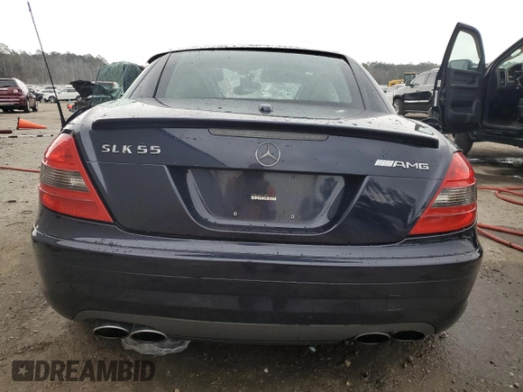 2007 Mercedes-Benz SLK-Class 5.5L AMG with VIN WDBWK73FX7F144982, listed as a Copart auction lot 81368744 with 0 mi miles and Salvage Title. Bid and sale history available at carsss.com. Image 6.