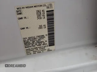 2021 Nissan Altima 2.5 SR with VIN 1N4BL4CV6MN407303, listed as a Copart auction lot 50804115 with 83,963 mi miles and Salvage Title. Bid and sale history available at carsss.com. Image 12.
