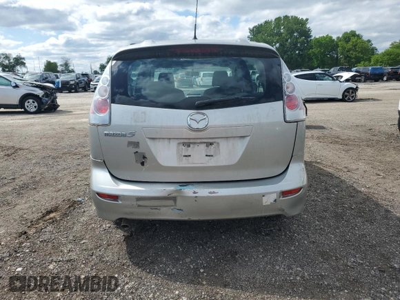 2006 Mazda 5 Touring with VIN JM1CR293760119250, listed as a Copart auction lot 57667325 with 121,226 mi miles and Salvage title. Bid and sale history available at DreamBid. Image 6.