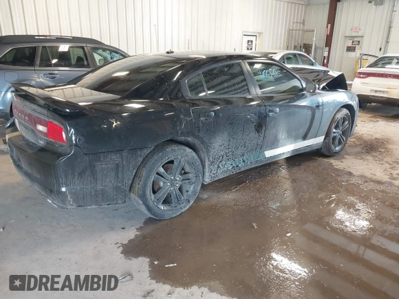 2014 Dodge Charger SXT with VIN 2C3CDXJG0EH296568, listed as a IAAI auction lot 41665615 with 114,056 mi miles. Bid and sale history available at carsss.com. Image 4.