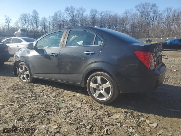 2015 Chevrolet Sonic LTZ with VIN 1G1JE5SB8F4202497, listed as a Copart auction lot 87044894 with 105,552 mi miles and Salvage Title. Bid and sale history available at carsss.com. Image 2.
