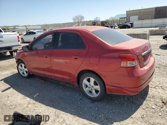 2008 Toyota Yaris with VIN JTDBT923081195311, listed as a Copart auction lot 52156235 with 249,982 mi miles and Salvage Title. Bid and sale history available at carsss.com. Image 2.