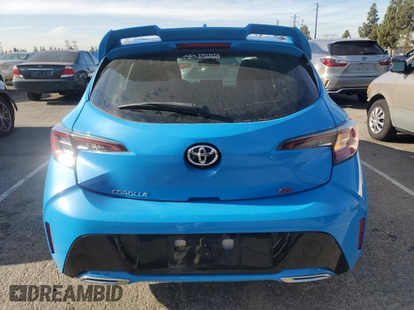 2019 Toyota Corolla Hatchback SE with VIN JTNK4RBEXK3011711, listed as a Copart auction lot 53978585 with 110,256 mi miles and Salvage Title. Bid and sale history available at carsss.com. Image 6.