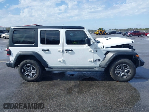 2023 Jeep Wrangler Sport S with VIN 1C4HJXDN9PW540842, listed as a IAAI auction lot 41712336 with 36,017 mi miles and . Bid and sale history available at DreamBid. Image 13.