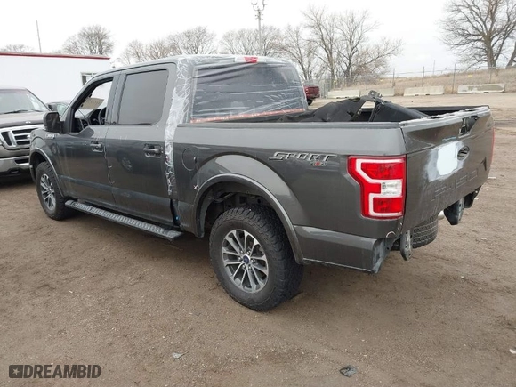 2018 Ford F-150 XL with VIN 1FTEW1EG1JKF75729, listed as a IAAI auction lot 41532591 with 105,714 mi miles. Bid and sale history available at carsss.com. Image 3.