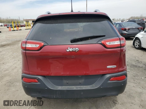 2016 Jeep Cherokee Altitude with VIN 1C4PJLCB4GW351477, listed as a Copart auction lot 53617035 with 54,255 mi miles and Salvage title. Bid and sale history available at DreamBid. Image 6.