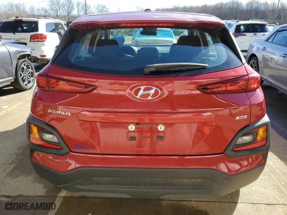 2020 Hyundai Kona SE with VIN KM8K1CAA0LU493654, listed as a Copart auction lot 43181385 with 23,242 mi miles and Salvage Title. Bid and sale history available at carsss.com. Image 6.
