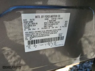 2022 Ford Edge SEL with VIN 2FMPK4J92NBA47030, listed as a Copart auction lot 47206515 with 29,231 mi miles and Salvage Title. Bid and sale history available at carsss.com. Image 16.