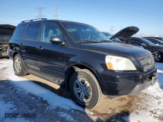 2005 Honda Pilot EX-L with RES with VIN 5FNYF18665B028247, listed as a Copart auction lot 87812355 with 211,331 mi miles and Salvage Title. Bid and sale history available at carsss.com. Image 4.