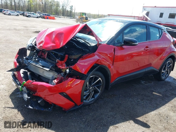 2021 Toyota C-HR LE with VIN NMTKHMBX9MR134669, listed as a IAAI auction lot 41982475 with 11,572 mi miles. Bid and sale history available at carsss.com. Image 2.
