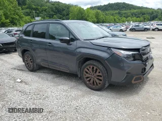 2025 Subaru Forester Special Sports with VIN JF2SLDHC9SH404216, listed as a Copart auction lot 61617315 with 9,848 mi miles and Salvage title. Bid and sale history available at DreamBid. Image 4.