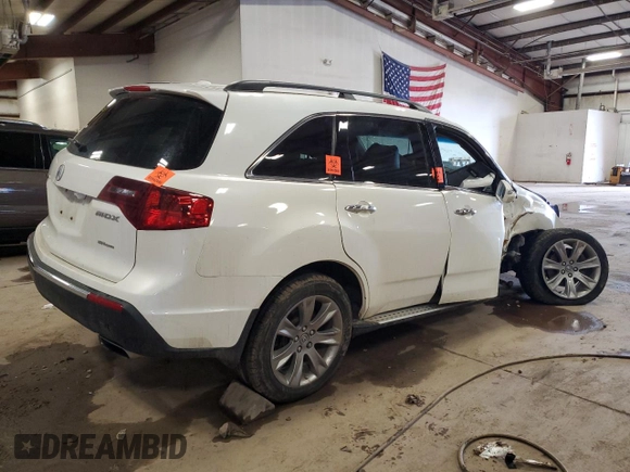 2013 Acura MDX Advance with VIN 2HNYD2H89DH001849, listed as a Copart auction lot 42214465 with Not Provided miles and Clean Title. Bid and sale history available at DreamBid. Image 3.