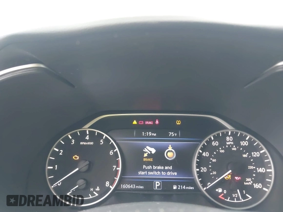 2016 Nissan Maxima SV with VIN 1N4AA6AP8GC426999, listed as a IAAI auction lot 42627802 with 160,643 mi miles and . Bid and sale history available at DreamBid. Image 7.
