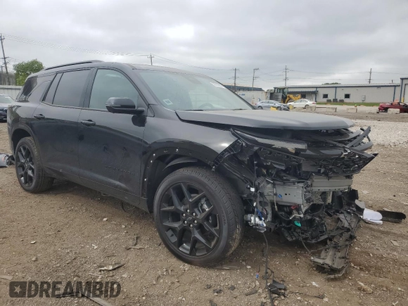 2025 Chevrolet Traverse AWD RS with VIN 1GNEVLRS8SJ221749, listed as a Copart auction lot 56988265 with Not provided miles and Salvage title. Bid and sale history available at DreamBid. Image 4.