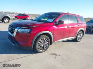 2022 Nissan Pathfinder SL with VIN 5N1DR3CB5NC267996, listed as a IAAI auction lot 41230509 with 69,870 mi miles. Bid and sale history available at carsss.com. Image 2.