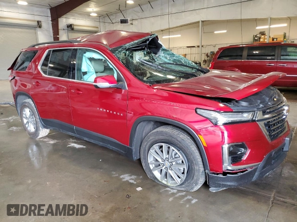 2023 Chevrolet Traverse LT with VIN 1GNEVHKWXPJ229112, listed as a Copart auction lot 61419135 with 26,849 mi miles and Non repairable. Bid and sale history available at DreamBid. Image 4.